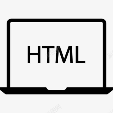笔记本电脑html前端web开发图标
