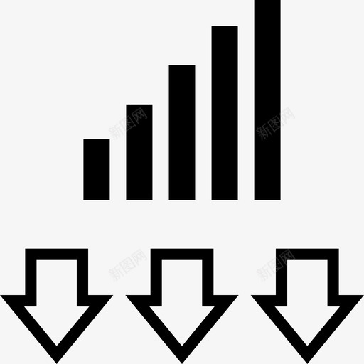 三下下信息图svg_新图网 https://ixintu.com 三下 信息 下跌 分析 下下 数据 图表 下方 指向