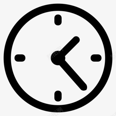 时钟时间基本的android轮廓图标