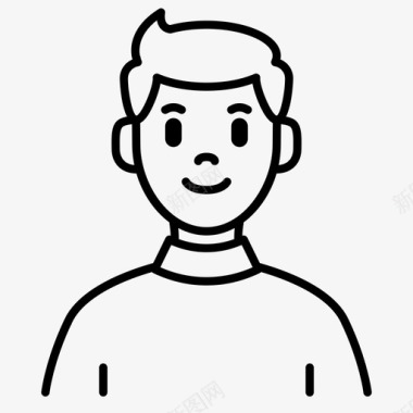 男人头像角色男性图标