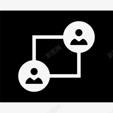 线框页面网络图标