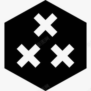 三个xs六边形形状修复图标