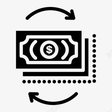 现金流货币投资图标