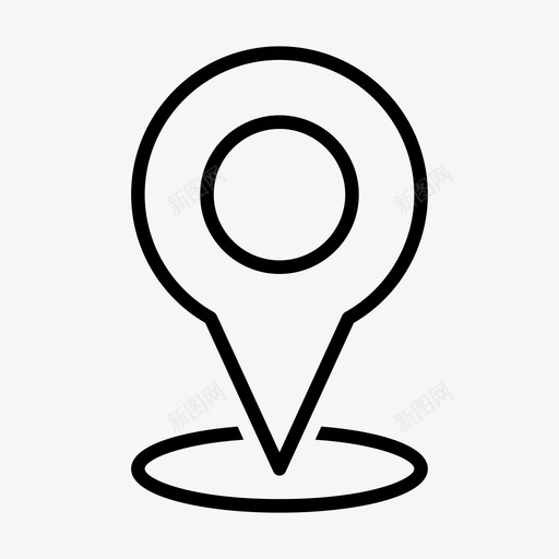 位置地图标记svg_新图网 https://ixintu.com 位置 地图 标记 别针 指针 酒店 轮廓 样式