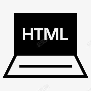 笔记本电脑html后端web开发3glyph图标