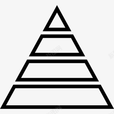 金字塔符号语言图标