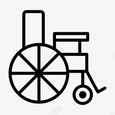康复矫形轮椅图标