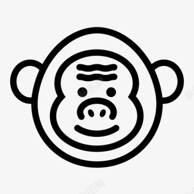 大猩猩动物猿图标