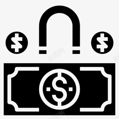 赚钱现金货币图标