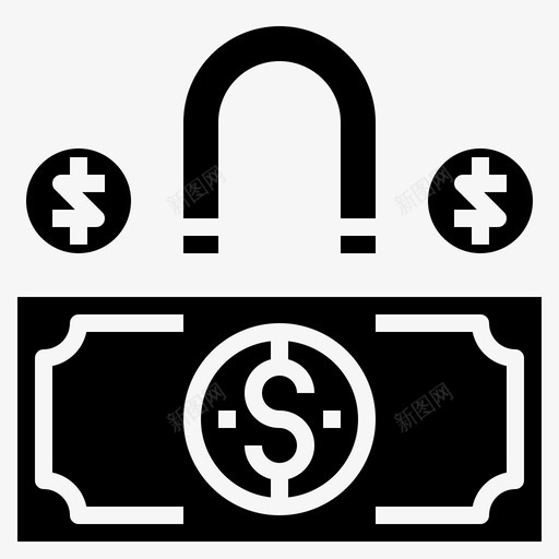 赚钱现金货币svg_新图网 https://ixintu.com 赚钱 现金 货币 堆栈 业务 图示