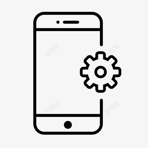 设置技术智能手机svg_新图网 https://ixintu.com 设备 设置 技术 智能 手机 首选项 音乐 移动 交互式 手持 装备