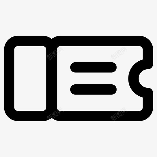 优惠券电影票收据svg_新图网 https://ixintu.com 优惠券 电影票 收据 火车票