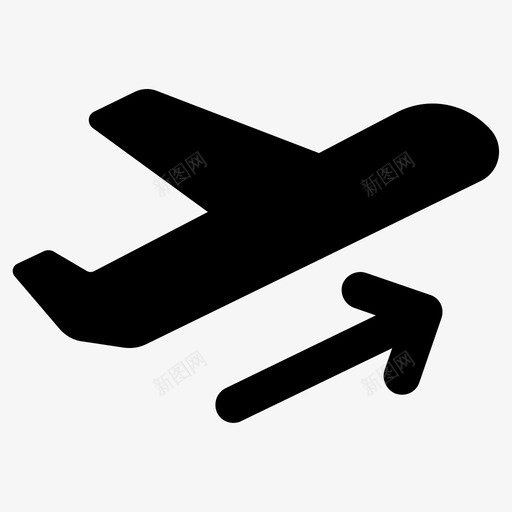 出发航空公司飞机svg_新图网 https://ixintu.com 出发 航空公司 飞机 起飞 旅行