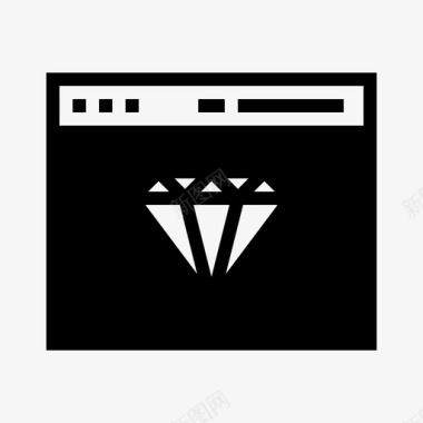 浏览器钻石珠宝图标