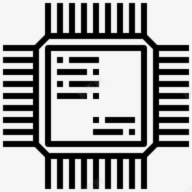 集成电路芯片元器件计算机图标