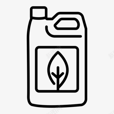 生物燃料罐头能源图标