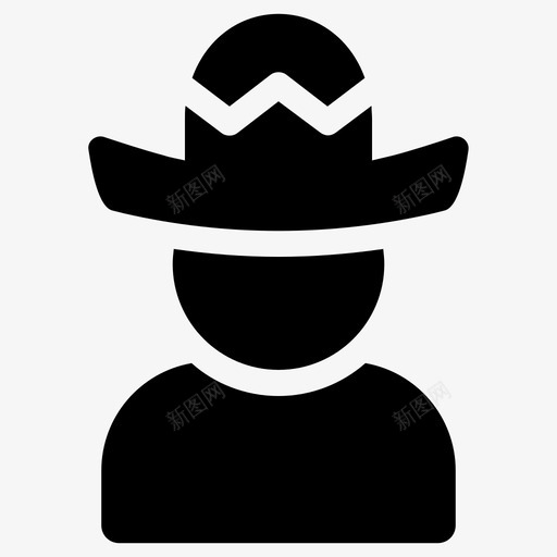 墨西哥人墨西哥帽衫svg_新图网 https://ixintu.com 墨西哥 帽衫 风格 传统 帽子