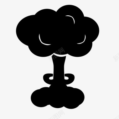 爆炸核弹核爆炸图标