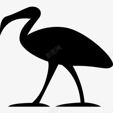 火烈鸟符号腿图标
