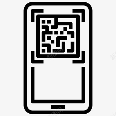 条码扫描手机手机智能手机图标