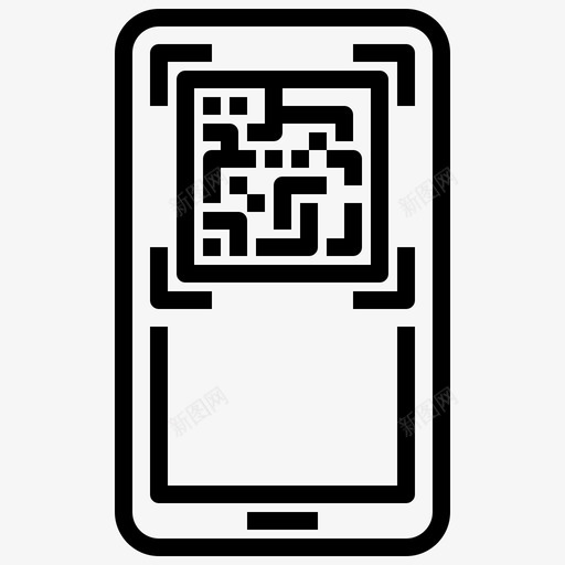 条码扫描手机手机智能手机svg_新图网 https://ixintu.com 手机 条码扫描 智能 电话 条码 二维