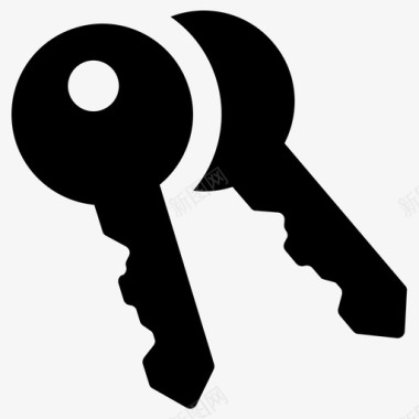钥匙通道房屋钥匙图标