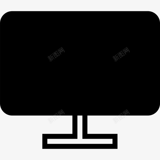 电脑电视标牌svg_新图网 https://ixintu.com 日常 电脑 电视 标牌 电源线 在线 鼠标 办公桌 用户 字形