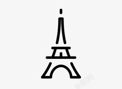法国建筑游览埃菲尔铁塔结构巴黎高清图片
