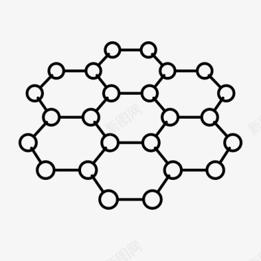 石墨烯网结构图标