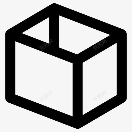 盒子空盒子包装svg_新图网 https://ixintu.com 盒子 包装 包裹 产品