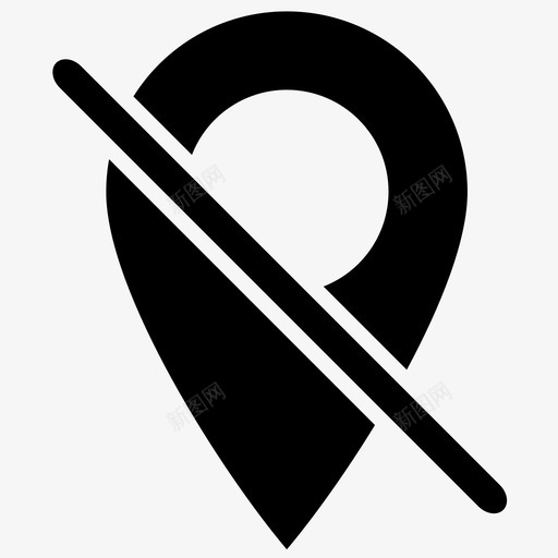 移除pin标记地图svg_新图网 https://ixintu.com 标记 地图 定位器 位置 擦除 删除 清除 重置
