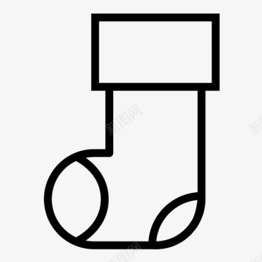 长袜圣诞节欢乐图标