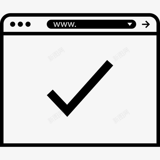 复选标记商务浏览器1svg_新图网 https://ixintu.com 复选 标记 商务 浏览器