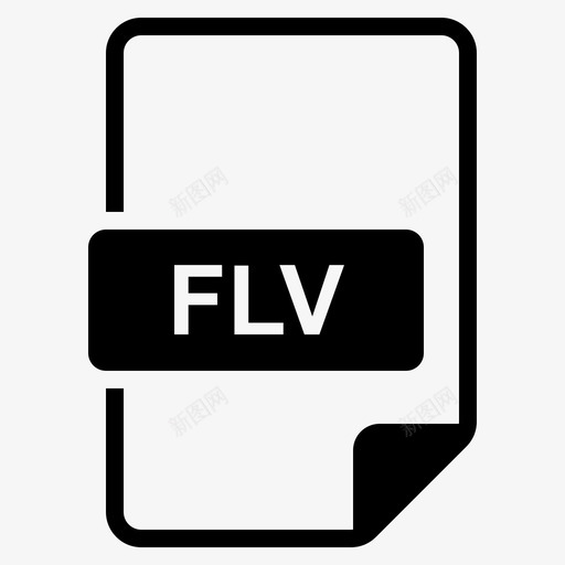 flv文件格式播放器svg_新图网 https://ixintu.com 文件 格式 播放器 视频