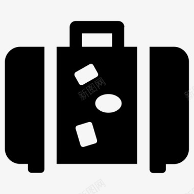 旅行箱度假行李图标
