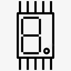七段七段元器件计算机高清图片