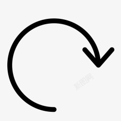 圆形旋转旋转右箭头旋转符号高清图片