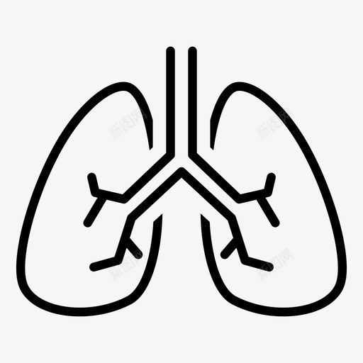 肺呼吸肺脏svg_新图网 https://ixintu.com 呼吸 肺脏 医院 大纲
