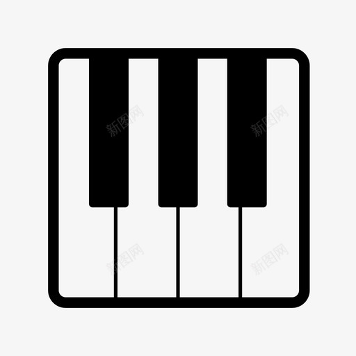 钢琴键盘乐器琴键svg_新图网 https://ixintu.com 钢琴 键盘 乐器 琴键 音乐