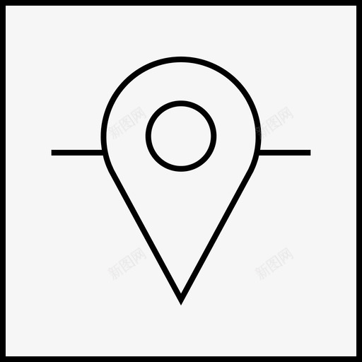 地图别针gps位置svg_新图网 https://ixintu.com 地图 别针 导航 位置