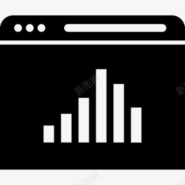 条形图网页浏览器搜索引擎优化图标