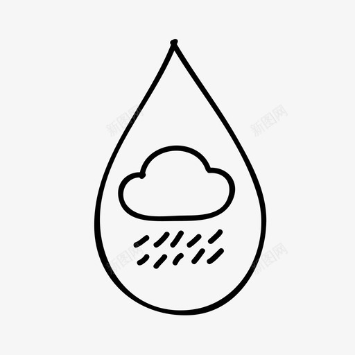 雨滴手绘液体svg_新图网 https://ixintu.com 雨滴 手绘 液体 水滴