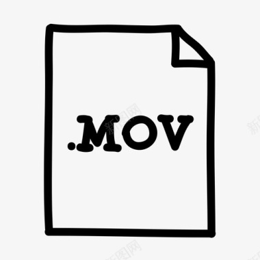 mov文件文档文件类型图标