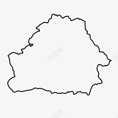 白俄罗斯国家地理图标