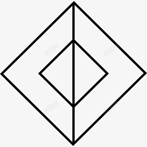 抽象立方体支架正方形svg_新图网 https://ixintu.com 抽象 立方体 支架 正方形 线条 菱形 对角线 设计 创意 倒置