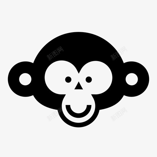 猴子脸黑猩猩丛林svg_新图网 https://ixintu.com 猴子 黑猩猩 丛林 灵长类 动物园 动物