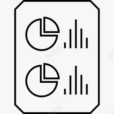 数据报告页文档文件图标