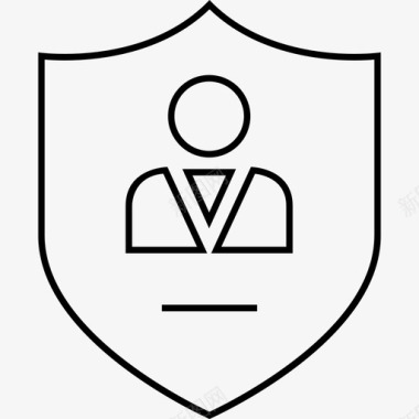 屏蔽标志安全图标
