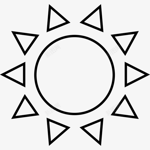 象形文字符号太阳svg_新图网 https://ixintu.com 埃及 符号 文化 象形文字 太阳 绘画 古老 语言 古代 墙壁