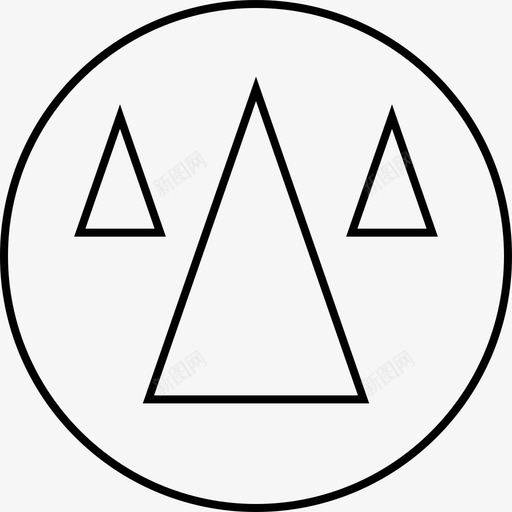 抽象箭头三贴纸svg_新图网 https://ixintu.com 抽象 箭头 贴纸 锐利 爪印 森林 设计 创意 徽章 三角形